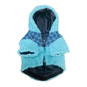 Monogrammed Hot Pink and Blue Teddy Bear Jacket