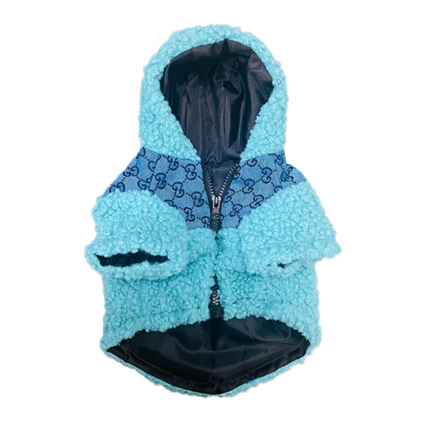 Monogrammed Hot Pink and Blue Teddy Bear Jacket