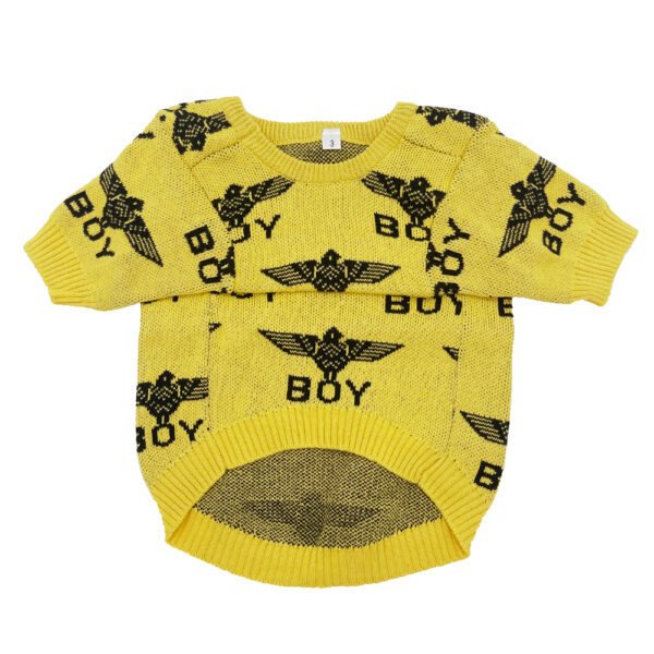 Yellow Knit Boy Sweater - Image 7