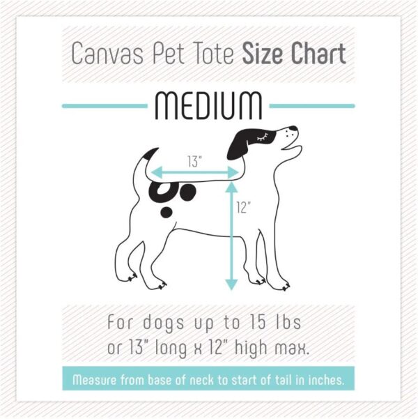 Canvas Pet Tote Black - Image 5