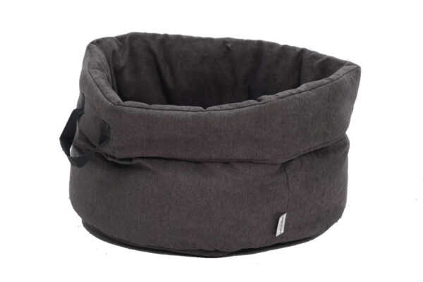 Dog basket shopper little basket mocca