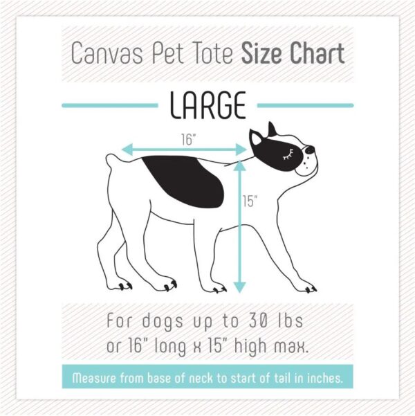Canvas Pet Tote Natural & Orange - Image 6