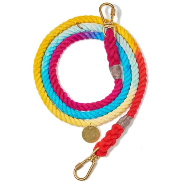 Original Adjustable Prismatic Cotton Rope Dog Leash