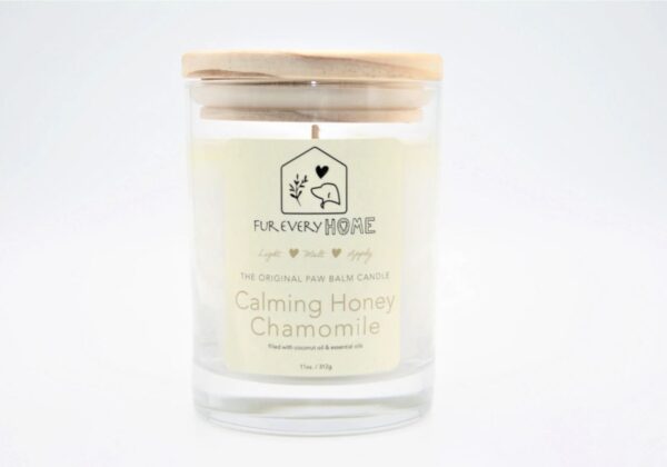 Calming Honey Chamomile Dog Paw Balm Candle - Image 3