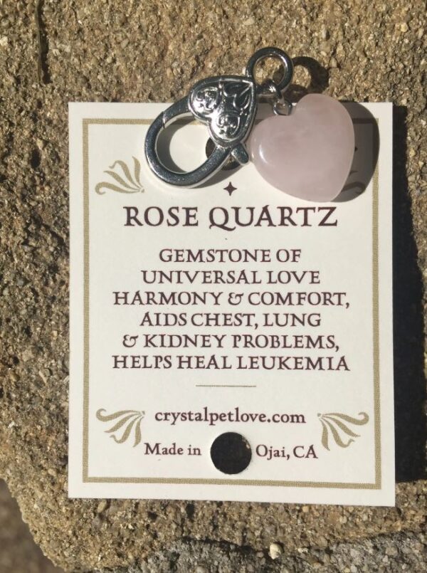 Harmony Rose Quartz Healing Pet Pendant - Image 4