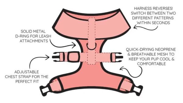 'Whale, Hello There' Reversible Dog Harness - Image 7