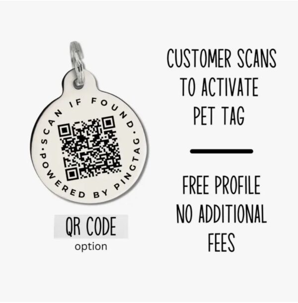 House Hippo - Black Enamel Dog Tag - Image 4